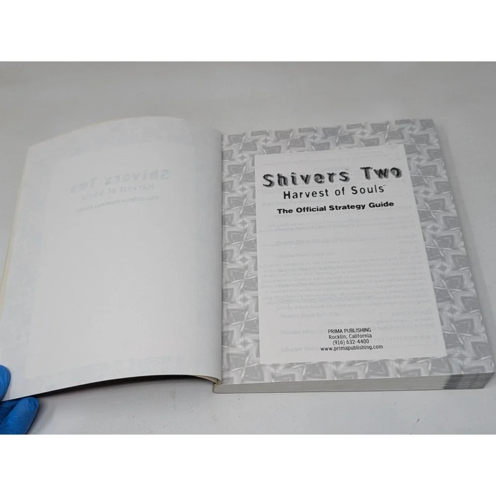 Shivers 2 Harvest of Souls PC Game Prima Strategy Guide Book Horror Sierra VTG
